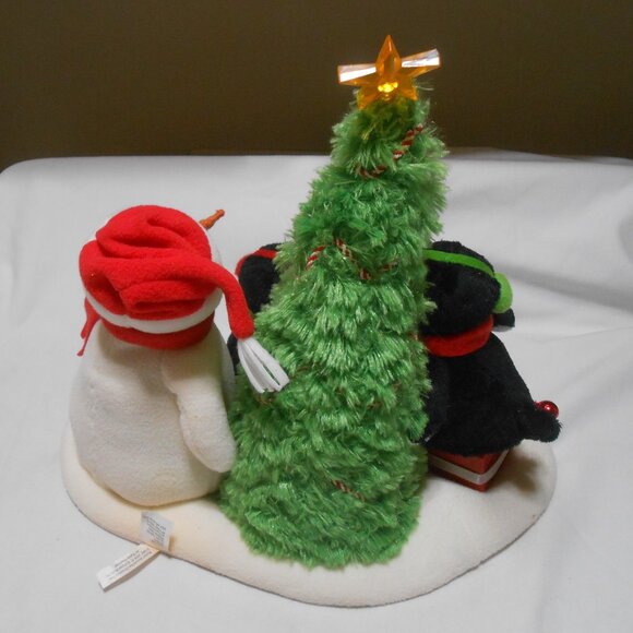 HALLMARK ANIMATED MUSICAL PLUSH PENQUINS SNOWMAN DECOR  ROCKIN AROUND 🎄 WORKS - Picture 7 of 10